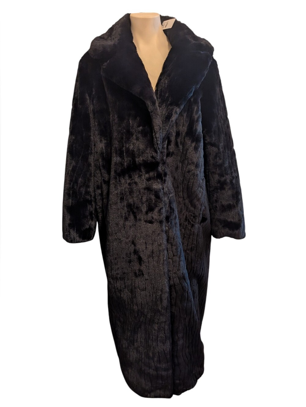 Express Faux Fur Coat Black NWT | Large